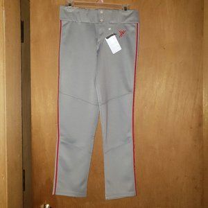 Youper Youth Unisex Elite Belted Softball Pant Gray  Youth/Medium